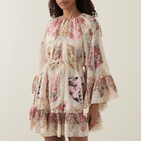 Daylight Spliced Flutter Mini Dress