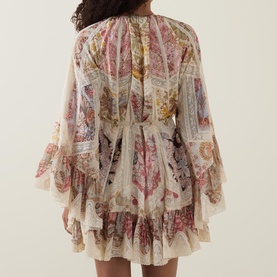 Daylight Spliced Flutter Mini Dress