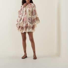 Daylight Spliced Flutter Mini Dress