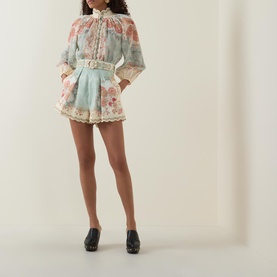 Daylight Wallpaper Floral Tuck Shorts
