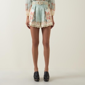 Daylight Wallpaper Floral Tuck Shorts