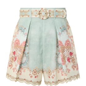Daylight Wallpaper Floral Tuck Shorts