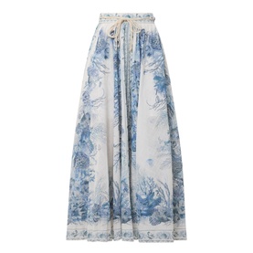 Wanderlust Mid-Rise Printed Skirt