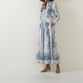 Wanderlust Mid-Rise Printed Skirt