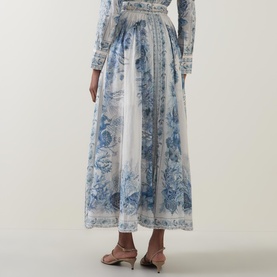 Wanderlust Mid-Rise Printed Skirt