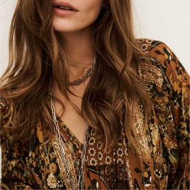Pierta Patchwork Print Dress