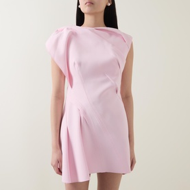 Borras Pleated Mini Dress