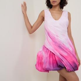 Gerrans Printed Puffball Mini Dress