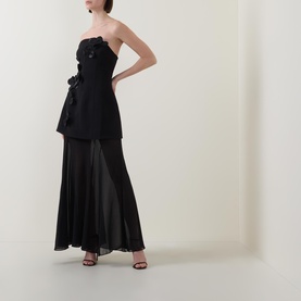 Ashgill Floral Appliqu&eacute; Evening Dress