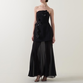 Ashgill Floral Appliqu&eacute; Evening Dress
