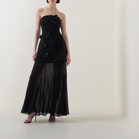 Ashgill Floral Appliqu&eacute; Evening Dress
