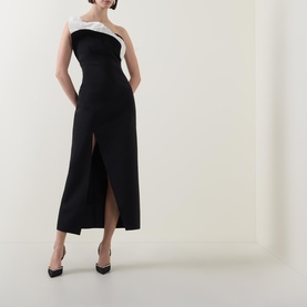 Droxford Contrast Panel Evening Dress