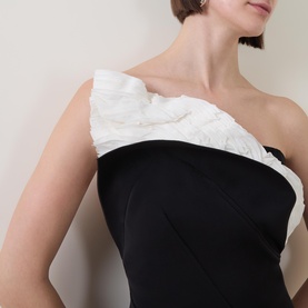 Droxford Contrast Panel Evening Dress