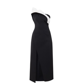 Droxford Contrast Panel Evening Dress