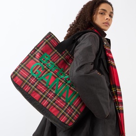 Tartan Wax Tote Bag