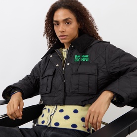 Diamond Quilted Coat