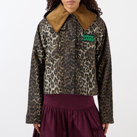 Leopard Waxed Jacket