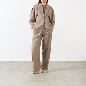Sculpted Single-Breasted Blazer