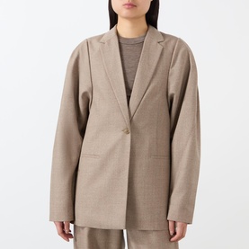 Sculpted Single-Breasted Blazer