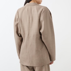 Sculpted Single-Breasted Blazer