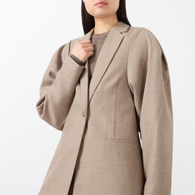 Sculpted Single-Breasted Blazer