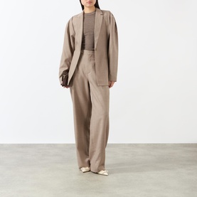 Sculpted Single-Breasted Blazer