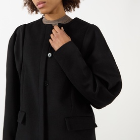 Sculpted Single Breasted Coat