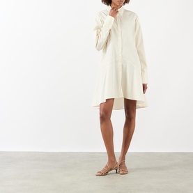 Single Cuff Mini Shirt Dress