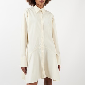 Single Cuff Mini Shirt Dress