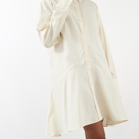 Single Cuff Mini Shirt Dress