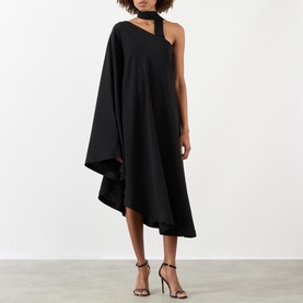 Solstice Asymmetric Draped Dress