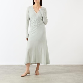 Steep Gathered Front Dress