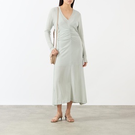 Steep Gathered Front Dress