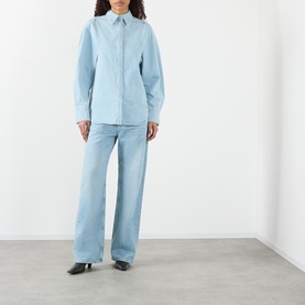 Sculpted Denim Shirt