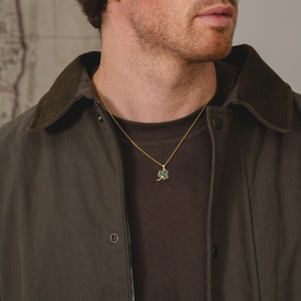 &Eacute;ire Malachite Shamrock Necklace