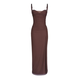Lini Stretch-Mesh Fitted Dress