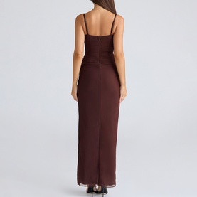Lini Stretch-Mesh Fitted Dress