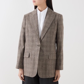 Sille Check Single Breasted Blazer