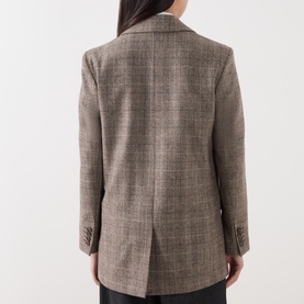 Sille Check Single Breasted Blazer