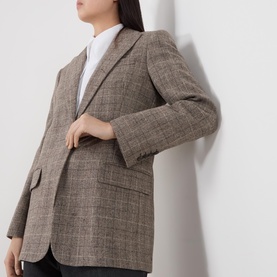 Sille Check Single Breasted Blazer