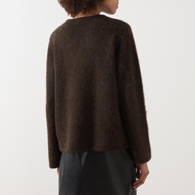 Lulu Cut-Out Teardrop Sweater