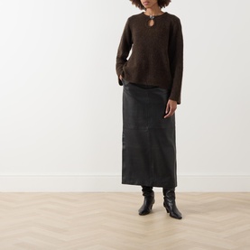 Lulu Cut-Out Teardrop Sweater