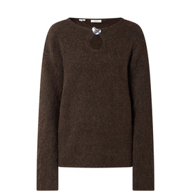 Lulu Cut-Out Teardrop Sweater