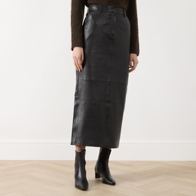 Mira High-Rise Leather Pencil Skirt