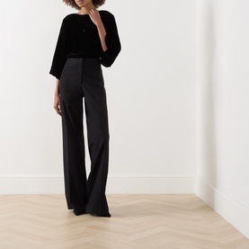 Abby Laurine Velvet Blouse