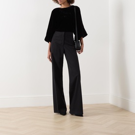 Abby Laurine Velvet Blouse