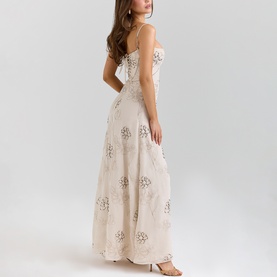 Seren Hand-Beaded Floral Dress