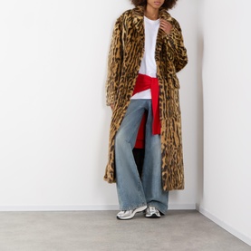 Marceline Leopard Faux Shearling Coat