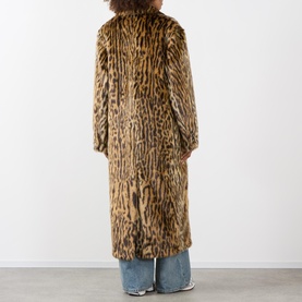 Marceline Leopard Faux Shearling Coat