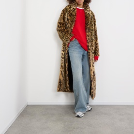 Marceline Leopard Faux Shearling Coat